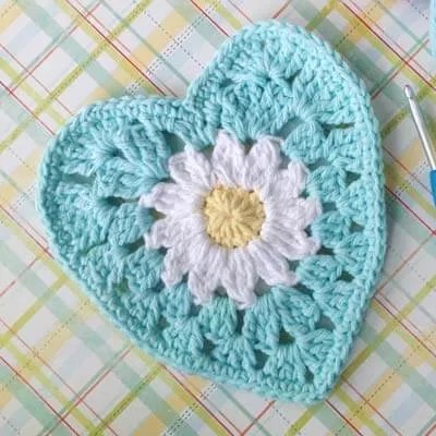 Image for Free Heart Crochet Pattern from Daisy Cottage Designs