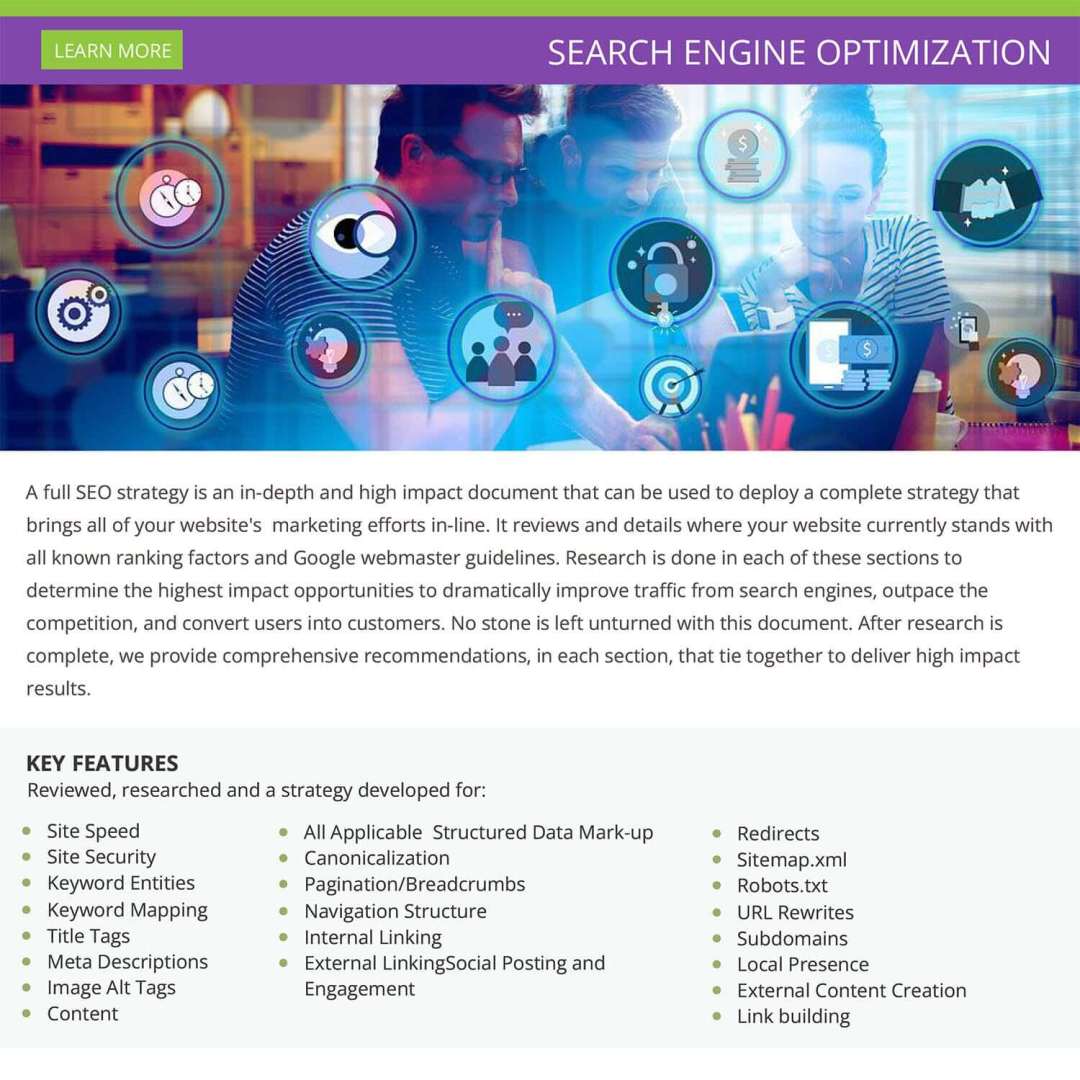 Search Engine Optimization Key Features