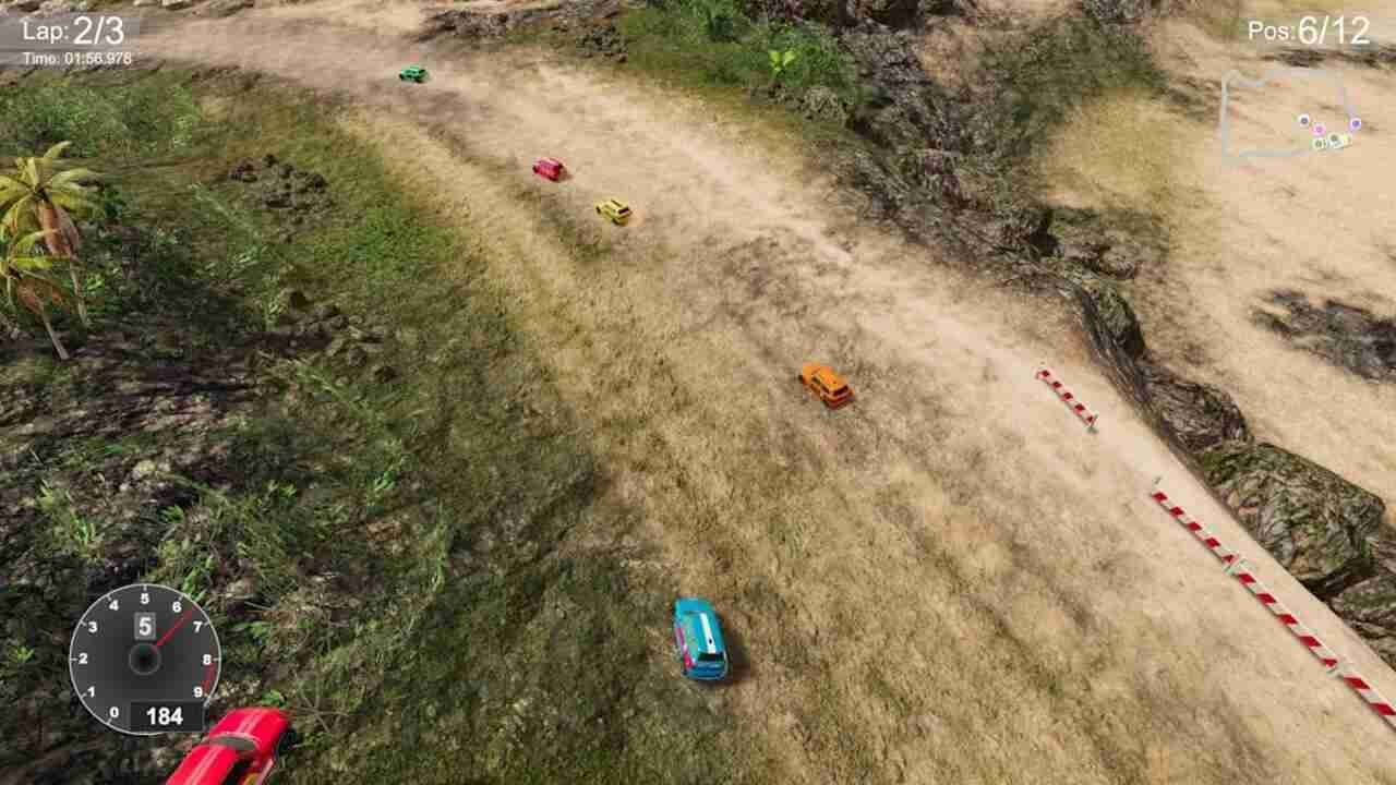 Top Down Rally Racing NSP ROM Free Download screenshot