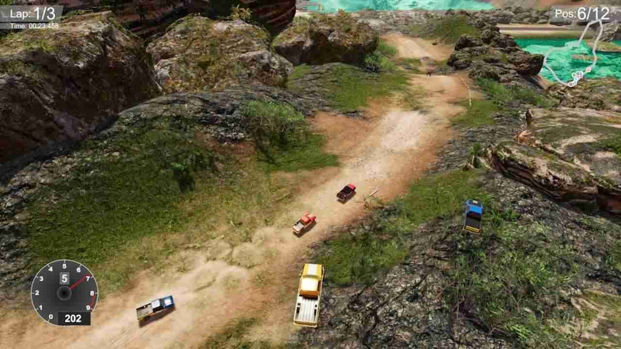 Top Down Rally Racing NSP ROM Free Download screenshot