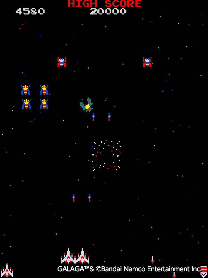 Arcade archives brings galaga to switch