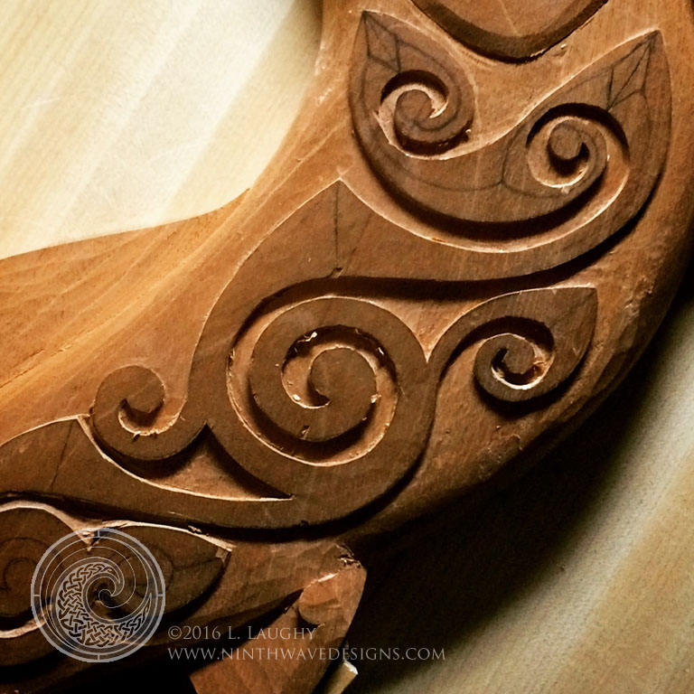 More work on the raised spirals.