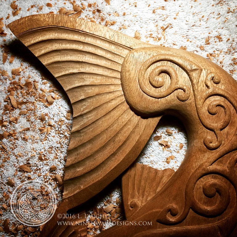 The tail fin has all the details added.