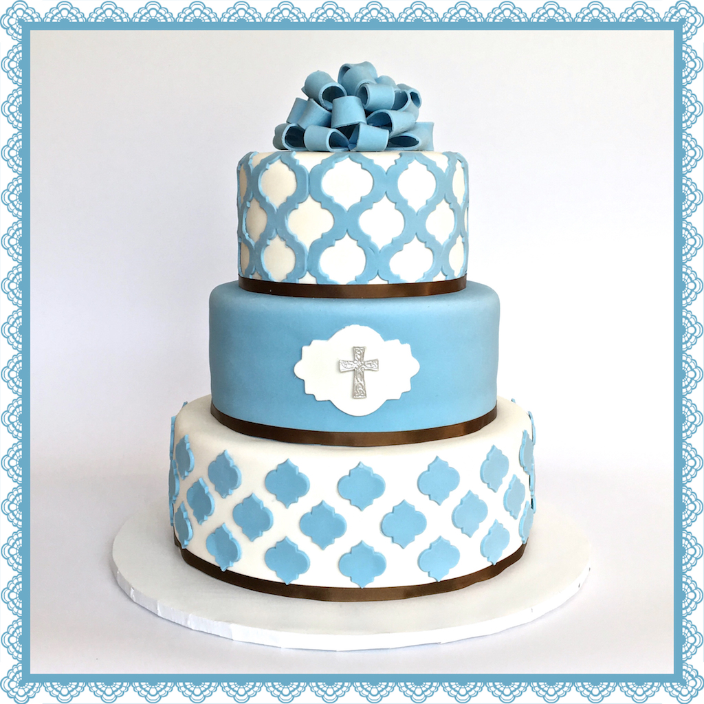 nirvanacakes.com ~ Elegant in Blue Cake