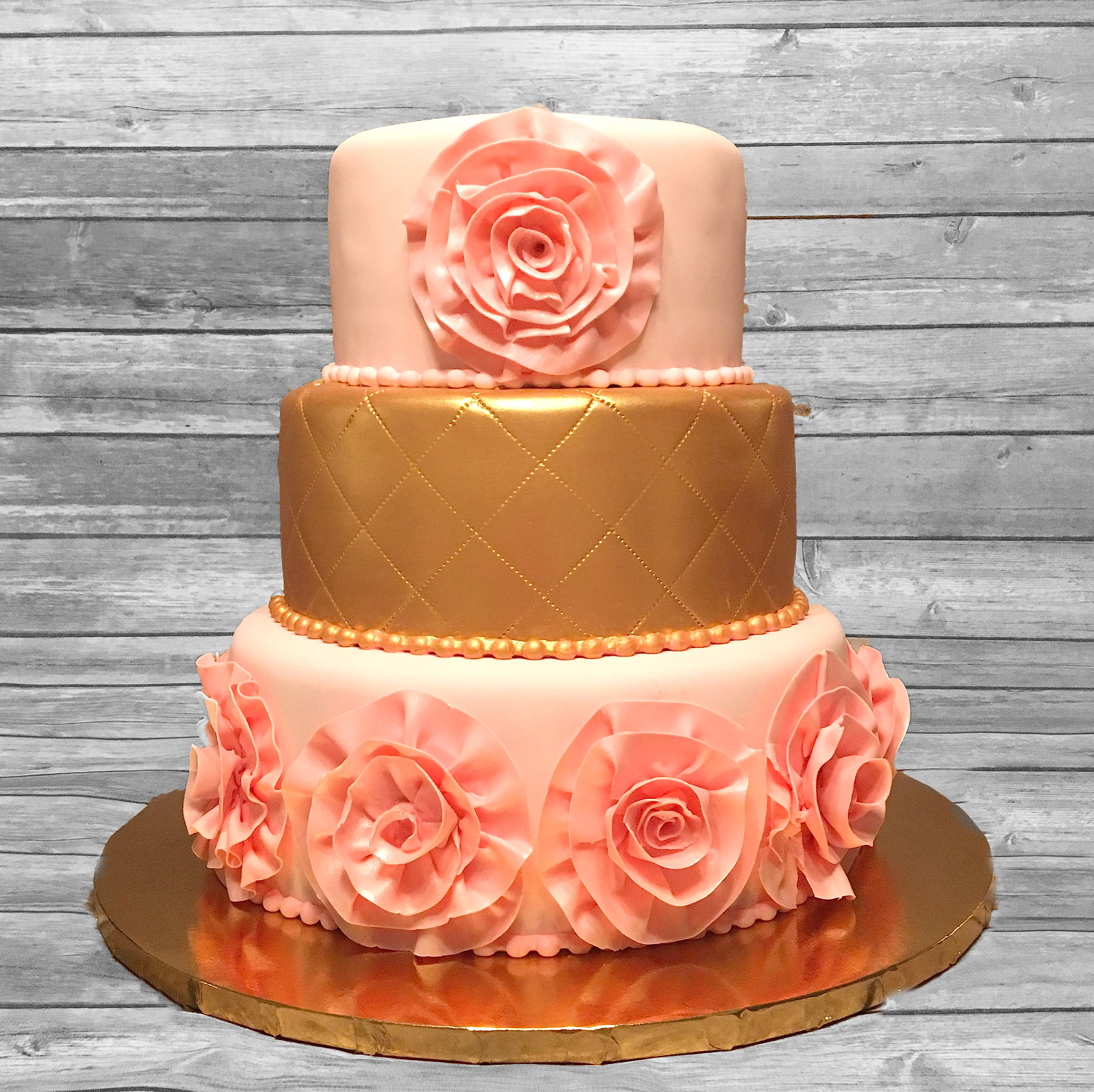 nirvanacakes.com ~ Pink Rosette Cake