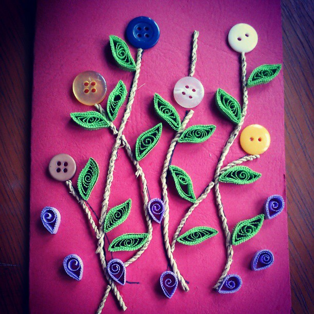 Lime Quiling's - Bunga Kancing