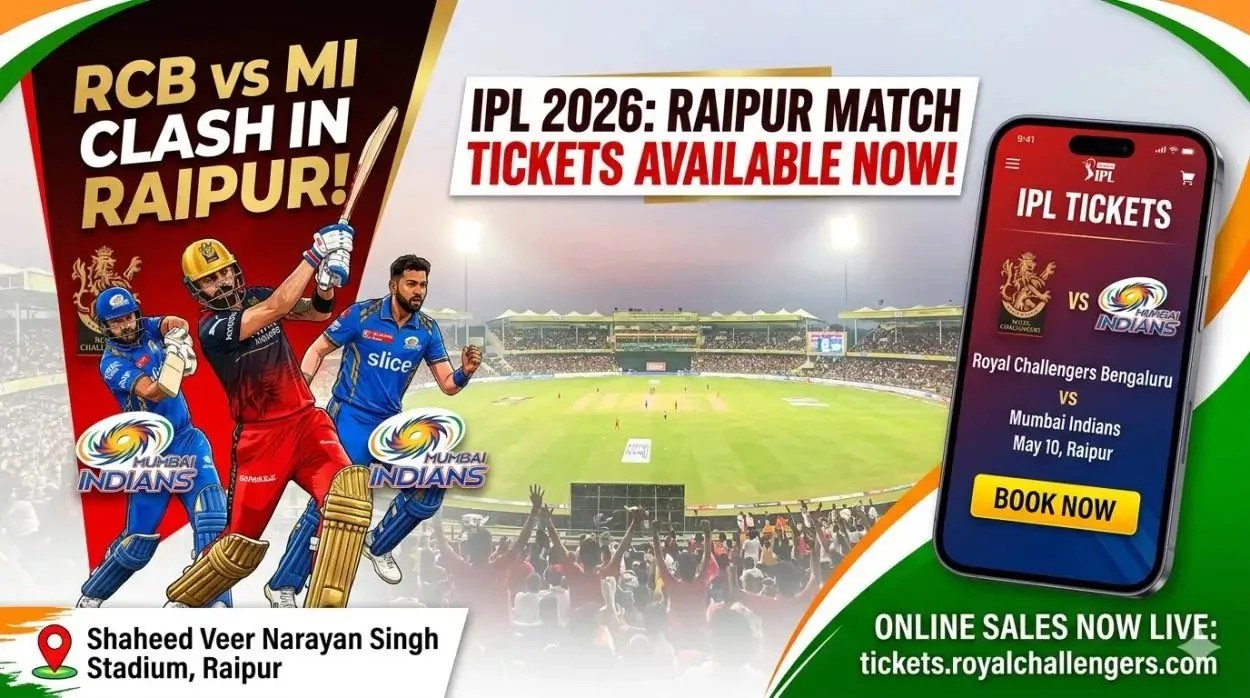 RAIPUR-IPL-TICKETS : रायपुर IPL मैच का क्रेज बढ़ा, दूसरे मुकाबले के लिए टिकट बिक्री शुरू