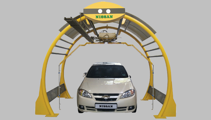 Robotic car wash, rollover car wash