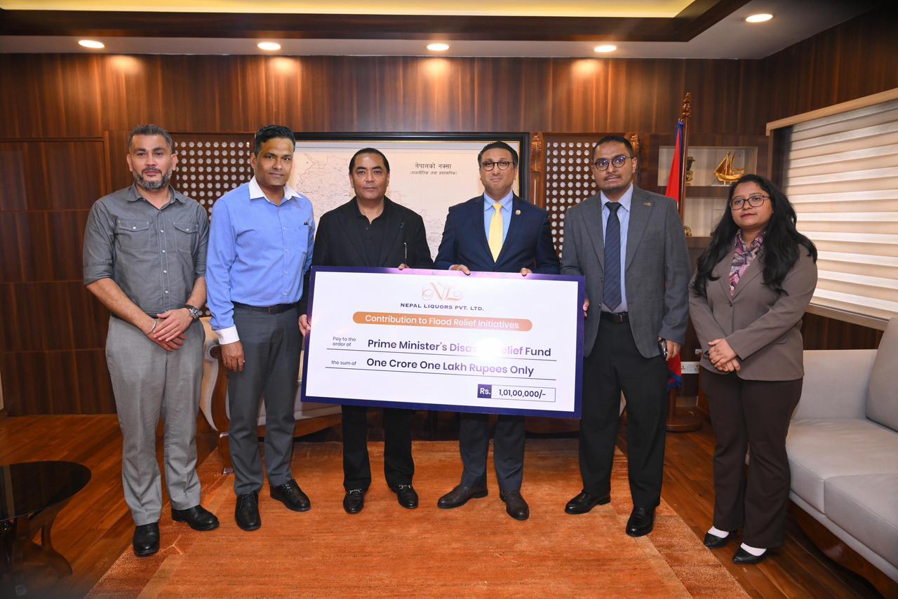 रसुवा बाढीमा नेपाल लिकर्सको सहारा, उद्धार कोषमा १ करोड १ लाख