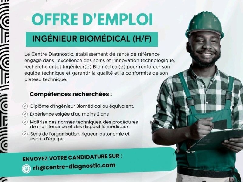 Offre d’emploi ingénieur de Santé