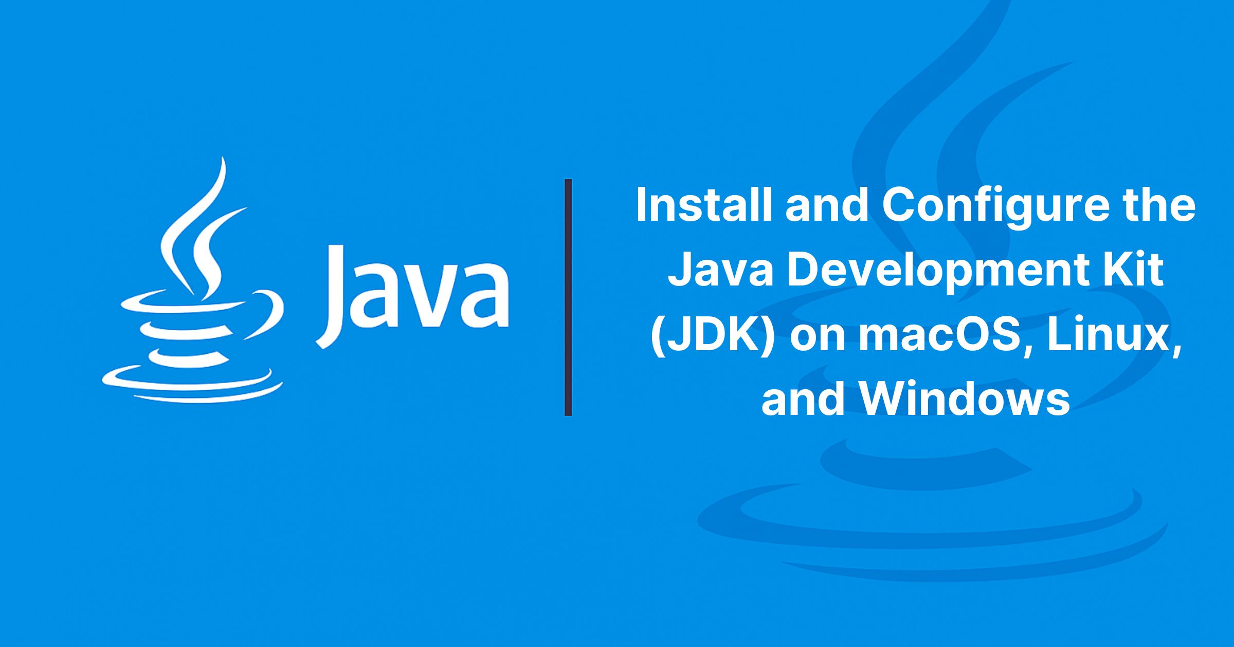Read more about the article Install and Configure the Java Development Kit (JDK) on macOS, Linux, and Windows