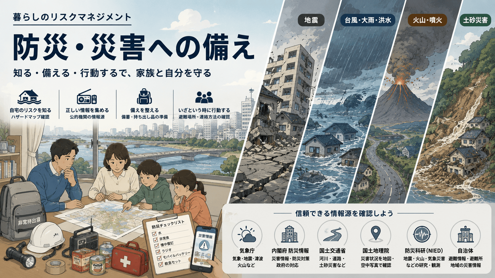 防災・災害への備え｜暮らしのリスクマネジメント