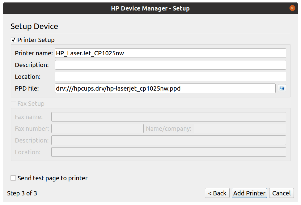 Instalar de Impresora HP LaserJet CP1025nw en Ubuntu 20.x | NKSistemas