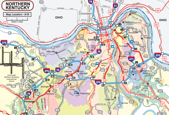 Kentucky S New 2024 2025 Highway Map Highlights Larger Than Life NKY May 