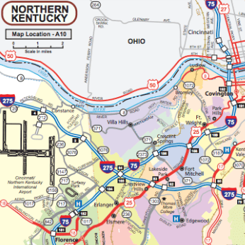 Kentucky S New 2024 2025 Highway Map Highlights Larger Than Life Nkymap.
