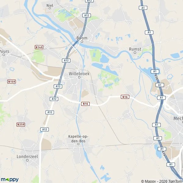 Plattegrond willebroek