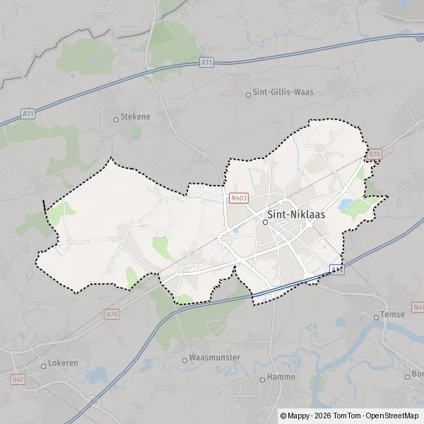 Plattegrond sint-niklaas