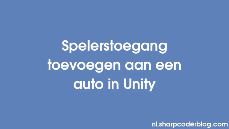 Adding Player Entry To A Car In Unity Sharp Coder Blog - 8K Geometric Backgrounds for Desktop