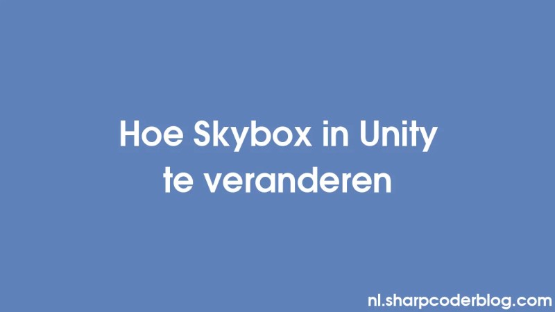 Hoe Skybox In Unity Te Veranderen Sharp Coder Blog - Stunning Gradient Texture - 4K