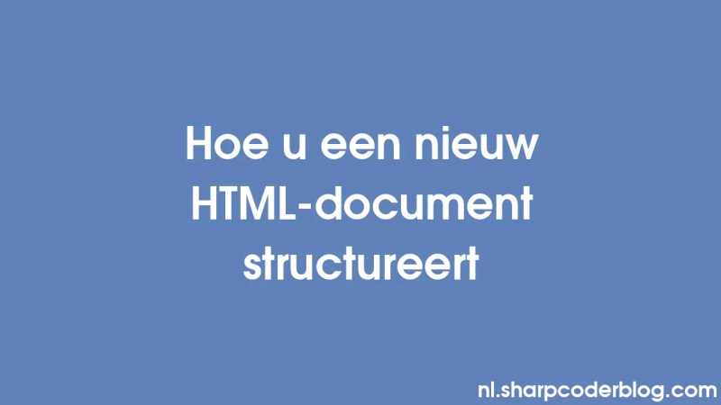 How To Structure A New Html Document Sharp Coder Blog - Minimal Patterns - Amazing High Resolution Collection
