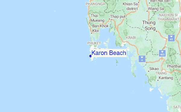 Karon Beach En Phuket Thailand.
