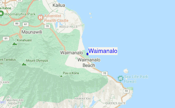 Waimanalo En HAW Oahu USA.