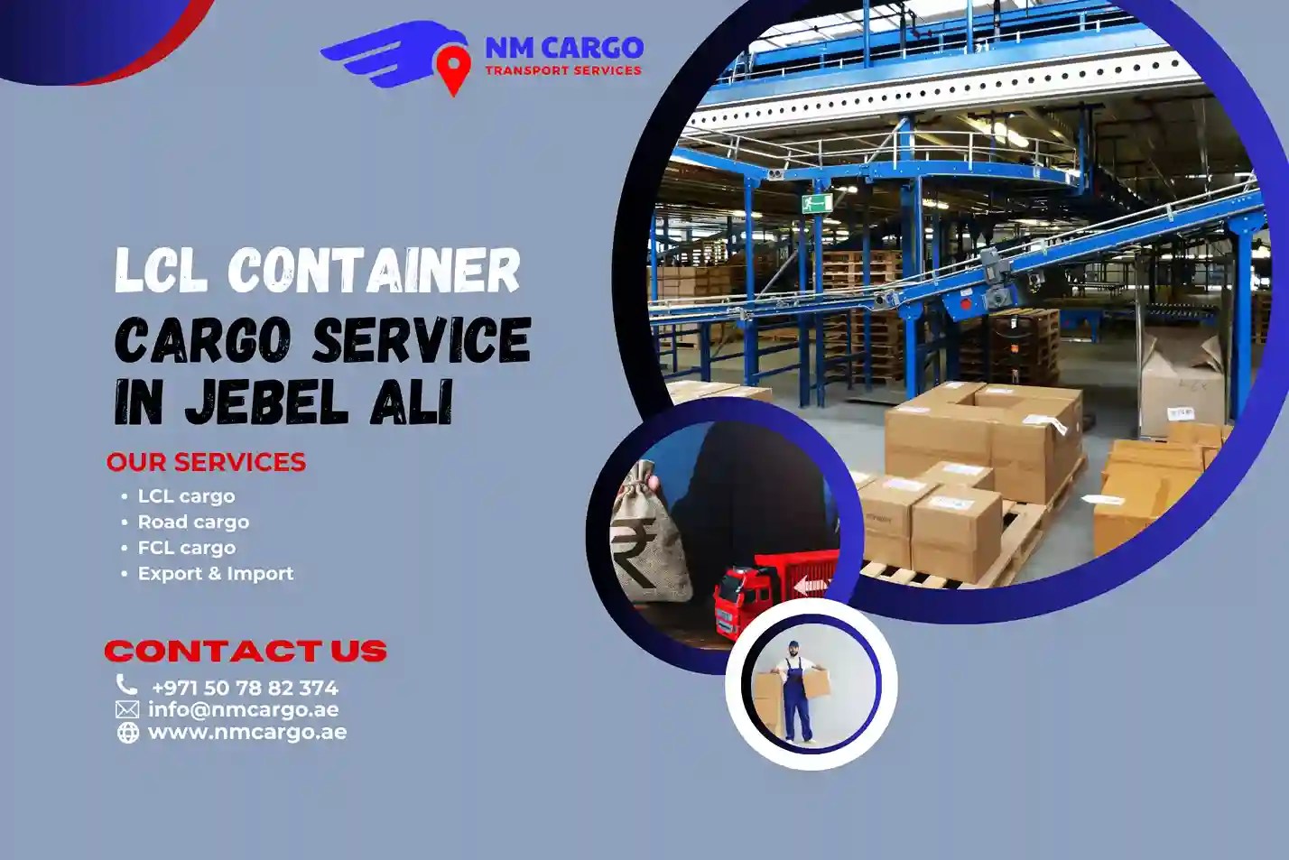 LCL Container Cargo Service in Jebel Ali