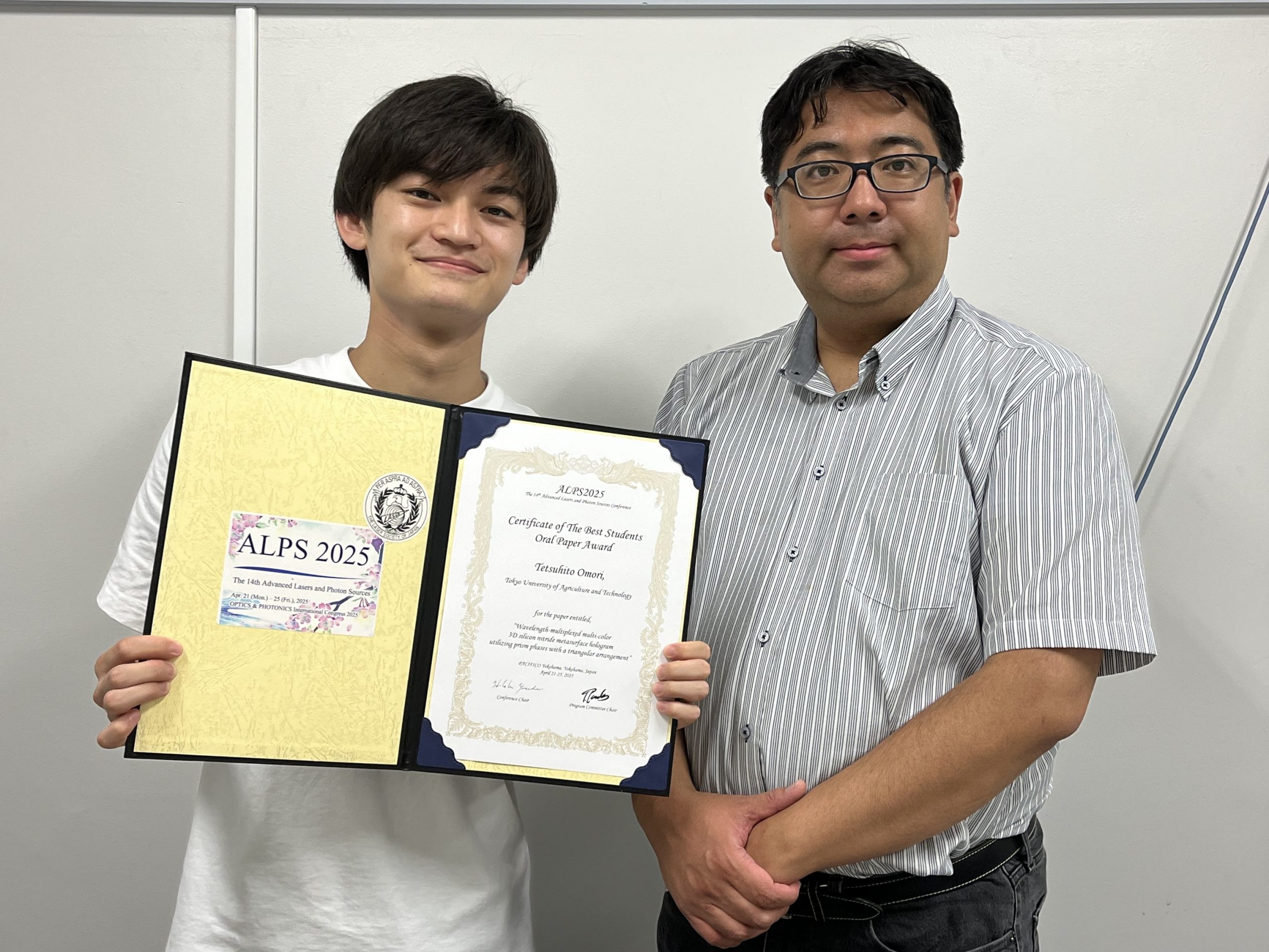 Student Award受賞