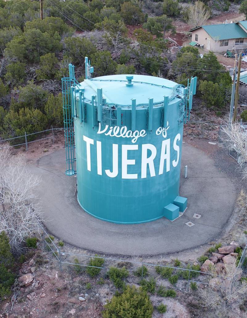 Village of Tijeras water tower
