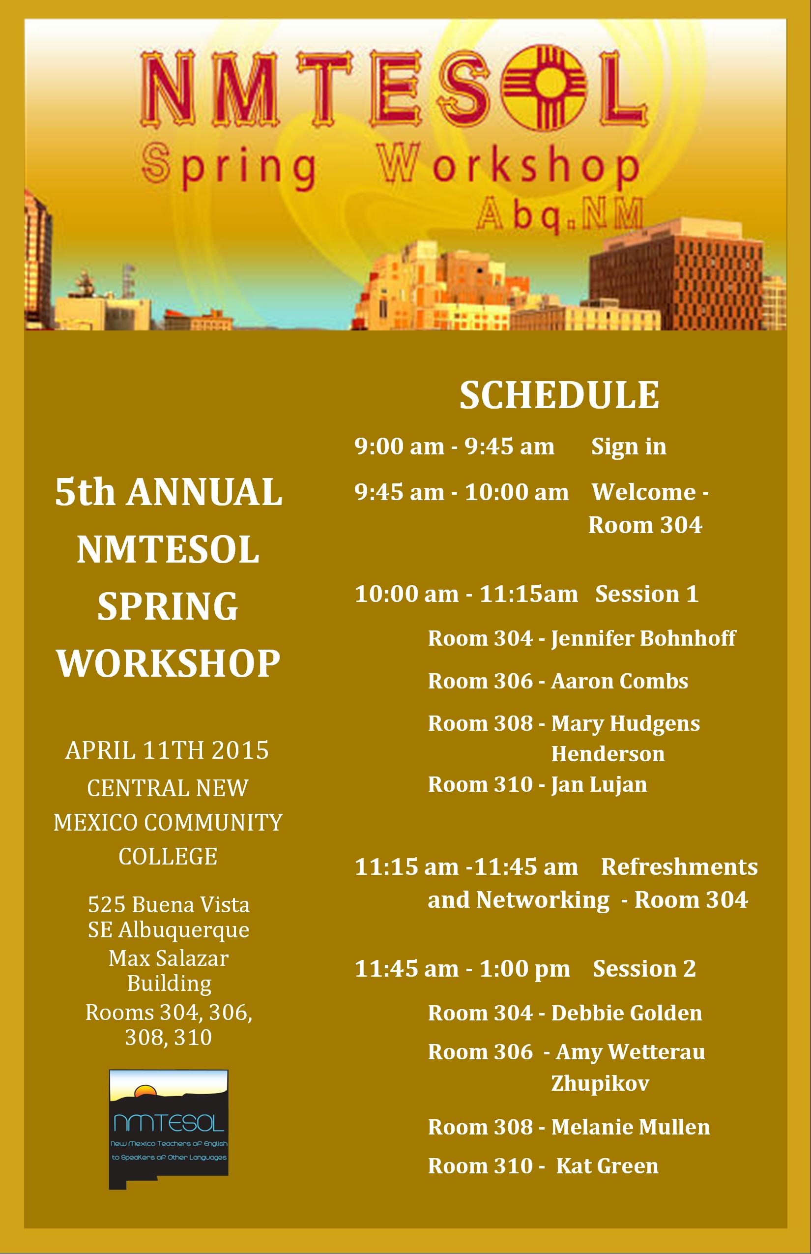 2015 Spring Workshop Program