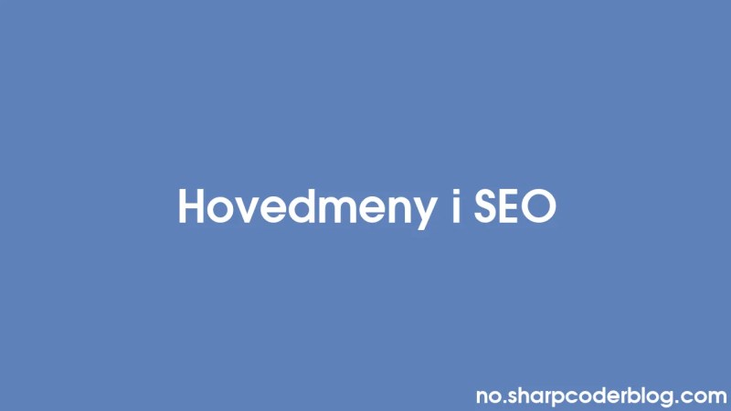 Hvordan Strukturere Et Nytt Html Dokument Sharp Coder Blog - Premium City Image Gallery - High Resolution