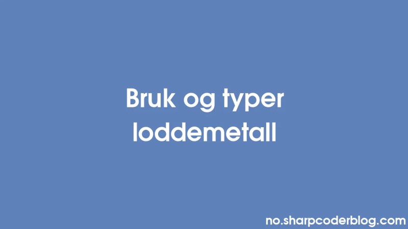 Bruk Og Typer Loddemetall Sharp Coder Blog - Download Amazing Mountain Pattern | High Resolution