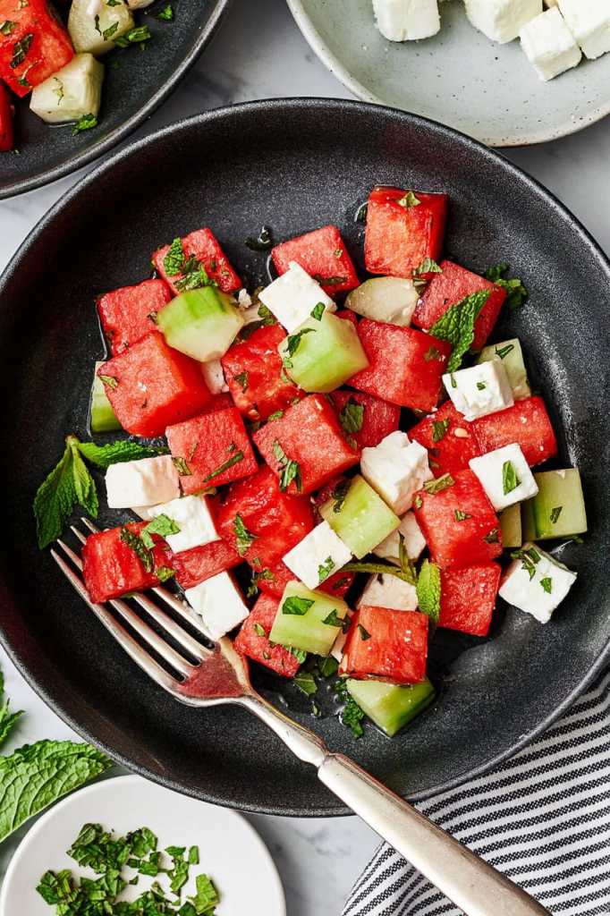 Watermelon Salad with Fresh Mint