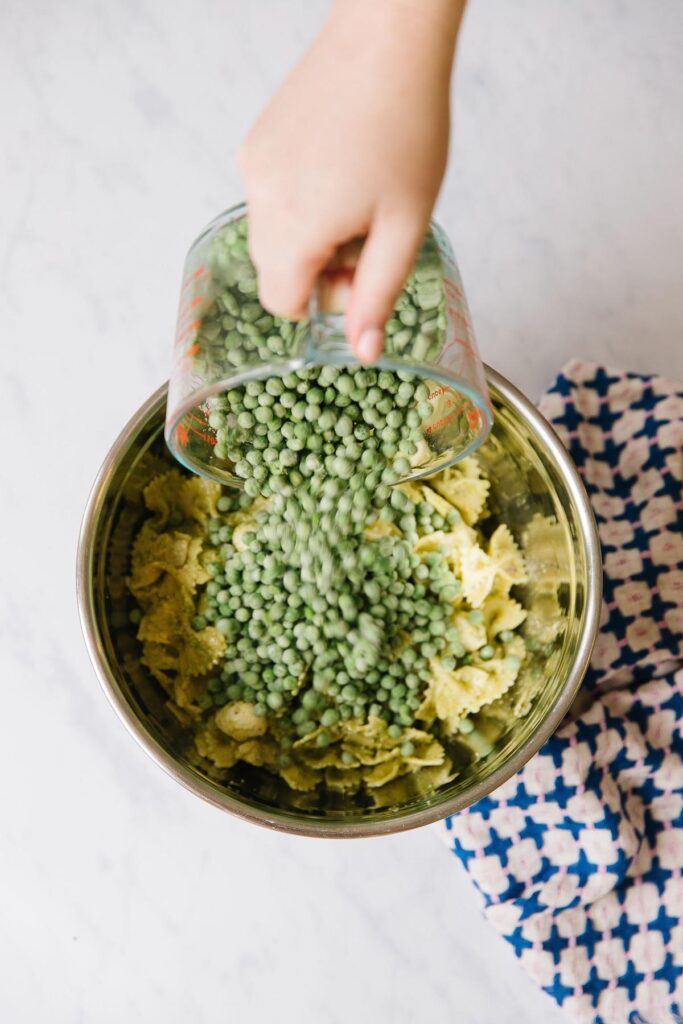 Gaby’s Pasta with Peas And Pesto
