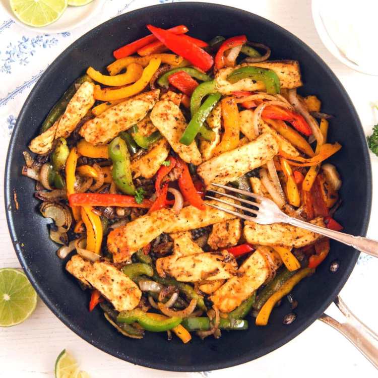 Fajita Veggie & Halloumi Bowls