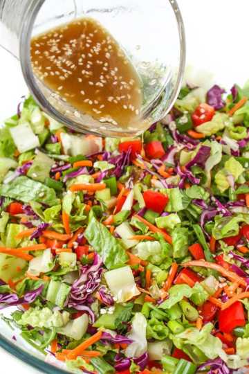 The Best Sesame Dressing Salad