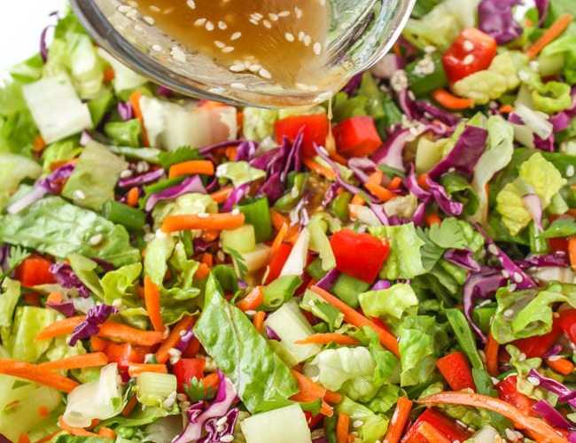The Best Sesame Dressing Salad