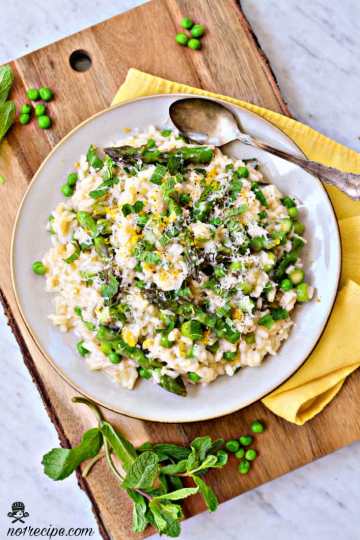 Classic Asparagus Risotto with Pea