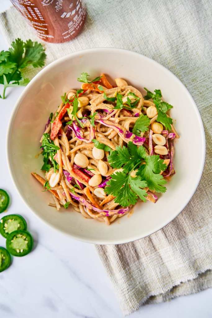 Healthy Peanut Soba Noodle Bowl