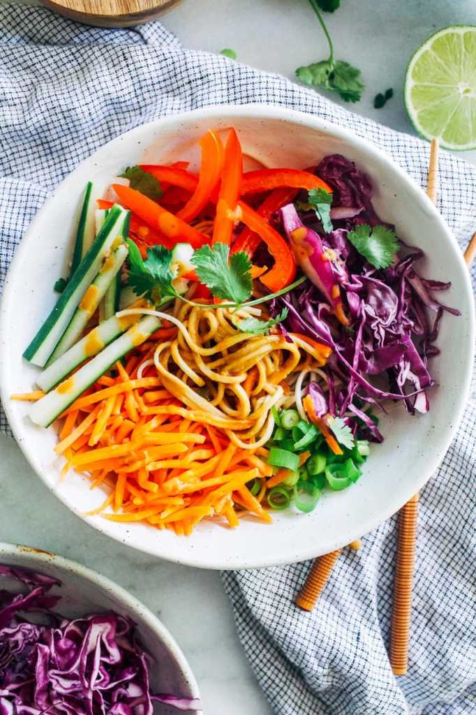 Healthy Peanut Soba Noodle Bowl
