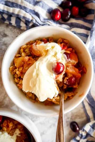 Pear Cranberry Crisp