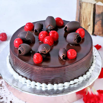 Delicious Chocolate Cake with Cherry