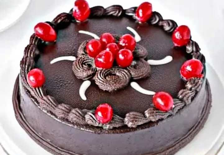 Delicious Chocolate Cake with Cherry