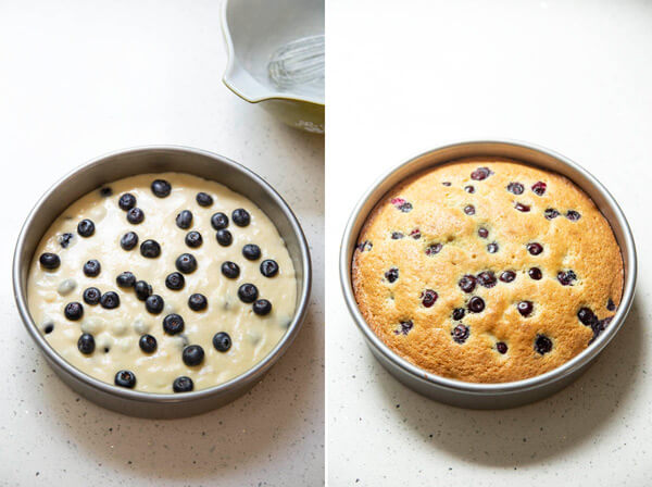 Delicious Lemon Yogurt Cake with Blueberry