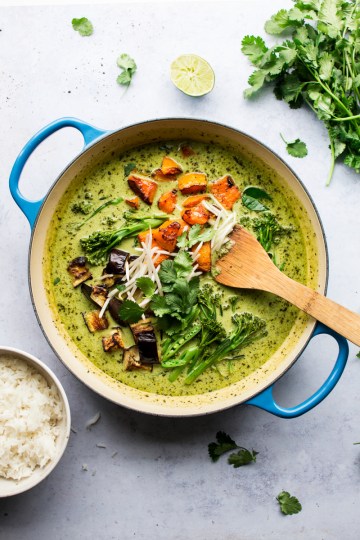 Thai Green Curry with Spring Vegetables