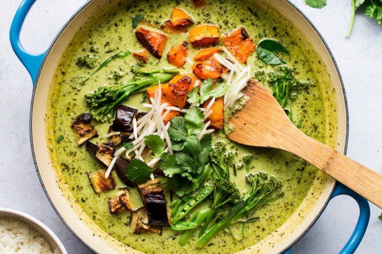 Thai Green Curry with Spring Vegetables