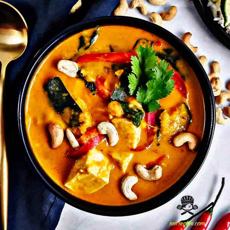 Thai red curry and vegetables