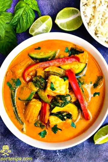 Thai red curry and vegetables