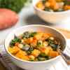 Healthy Sweet Potato, Chickpea and Kale Soup