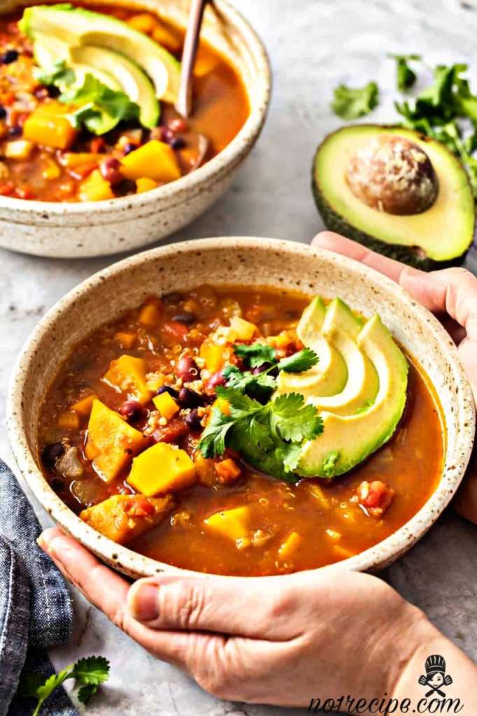 Delight Butternut Squash Chipotle Chili and Avocado